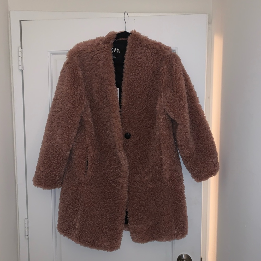 Zara Teddy Coat Brand New